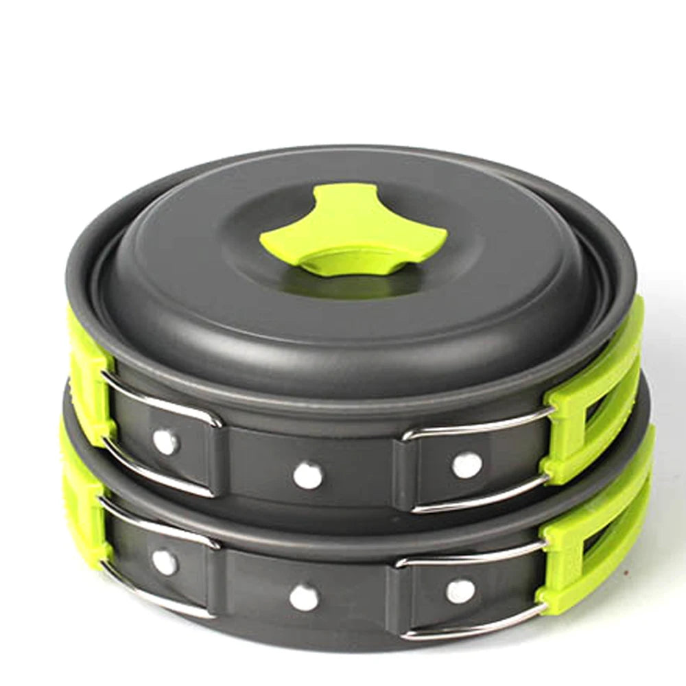 Compact Cookware Set -Lime (6pcs)