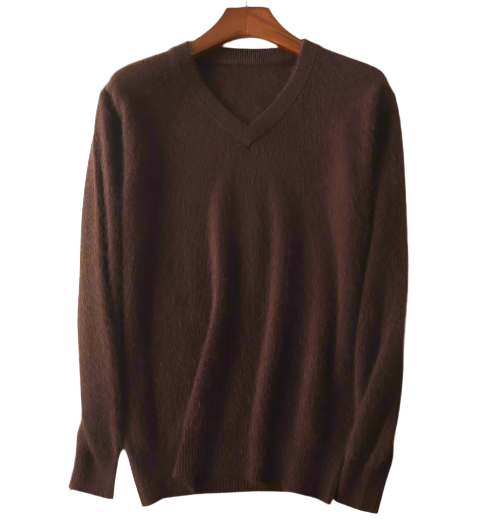 Mink Cashmere Sweater - All Colors | V-Neck (Unisex)