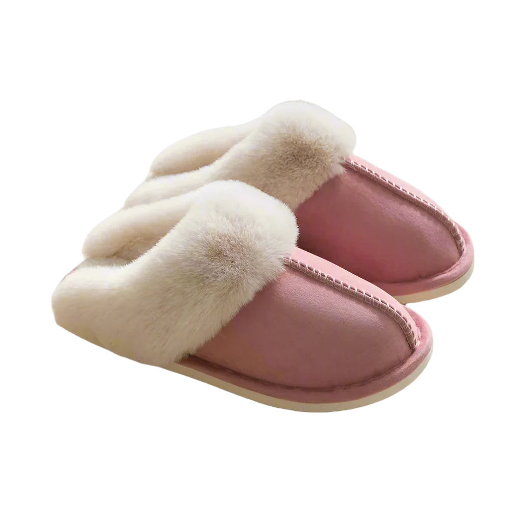 Plush Indoor Slippers - Faux Fur (Cotton)