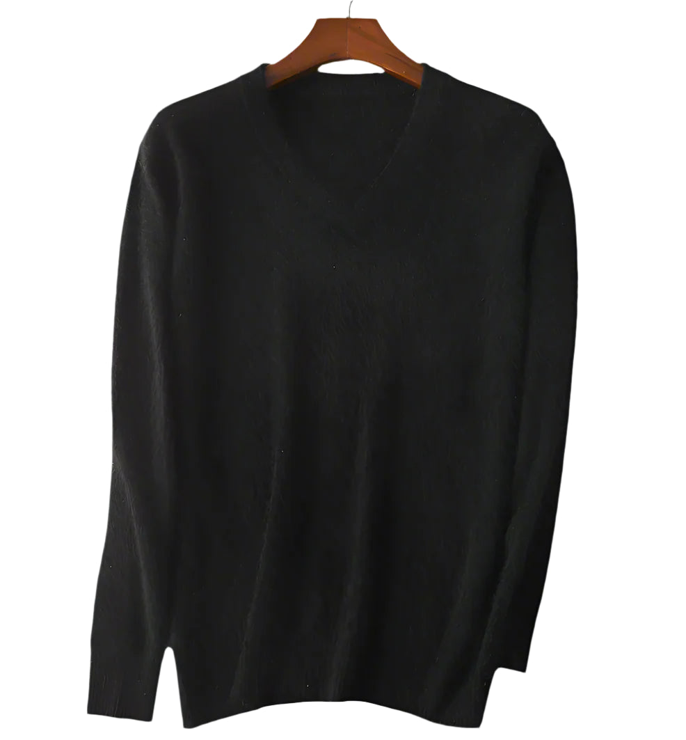 Mink Cashmere Sweater - All Colors | V-Neck (Unisex)