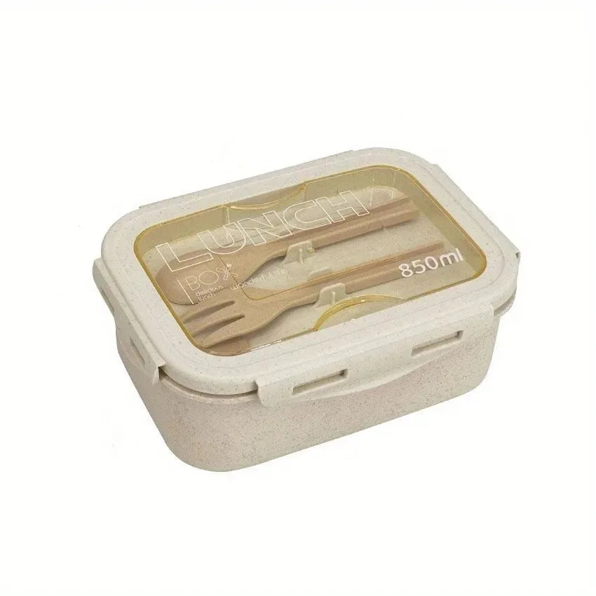 Eco-Friendly Leakproof Bento Box Set - Wheat Straw (3 sizes)