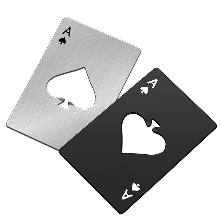 Beer Bottle Opener - Stainless Steel (Poker)