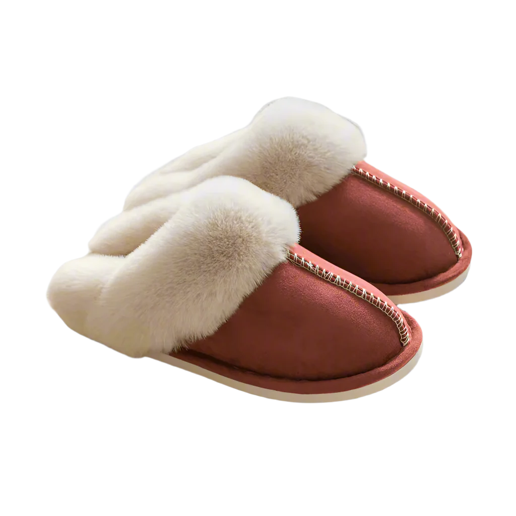 Plush Indoor Slippers - Faux Fur (Cotton)