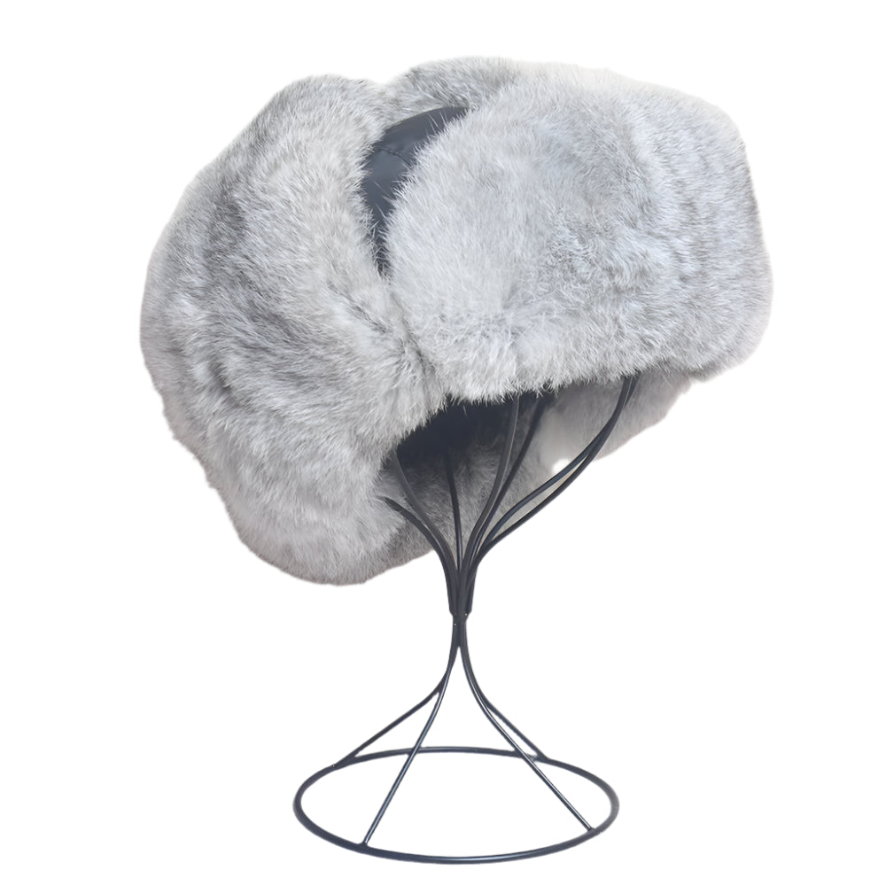 Bomber Hat - Rabbit (100% Real Fur Interior)