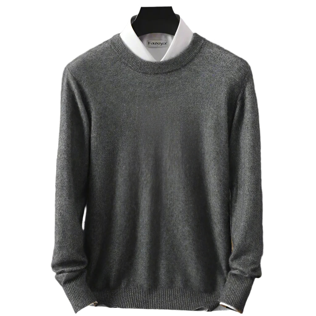 Mink Cashmere Sweater - Dark Colors | U-Neck (Unisex)