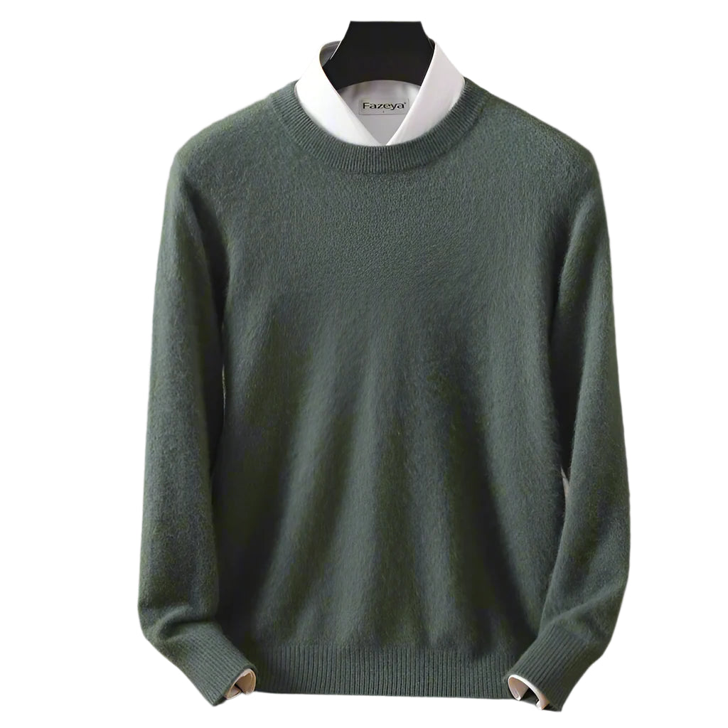 Mink Cashmere Sweater - Dark Colors | U-Neck (Unisex)