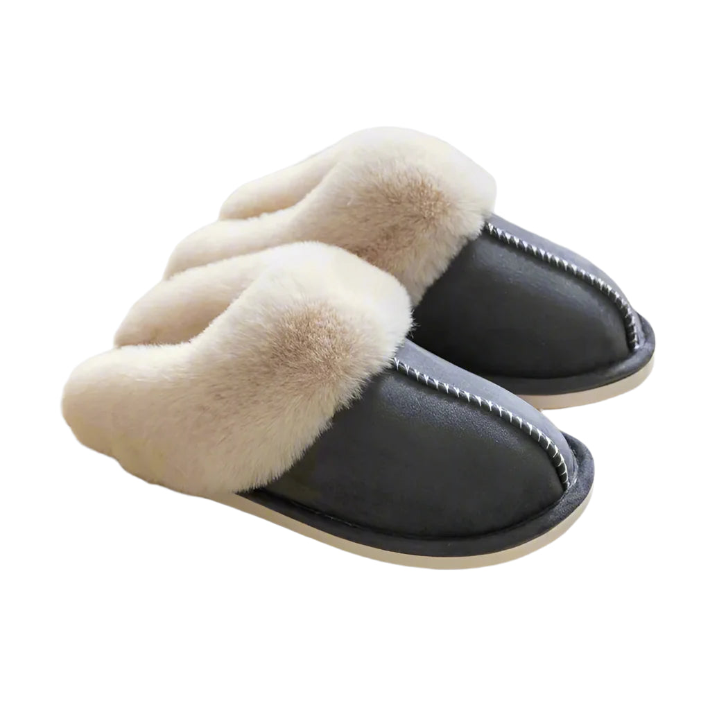 Plush Indoor Slippers - Faux Fur (Cotton)