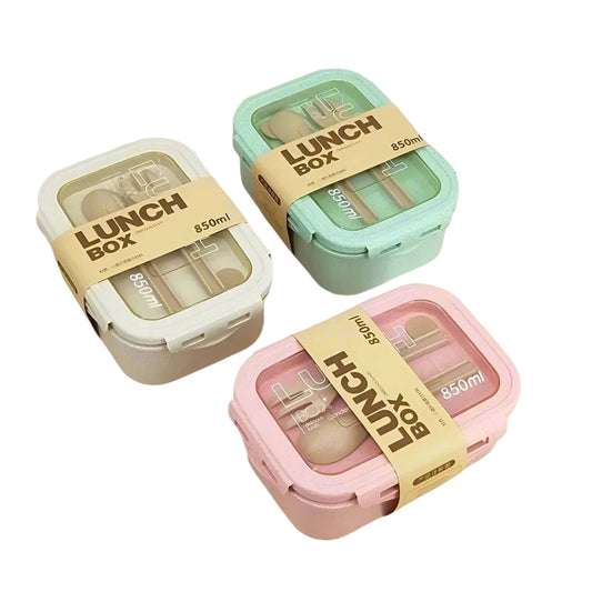 Eco-Friendly Leakproof Bento Box Set - Wheat Straw (3 sizes)