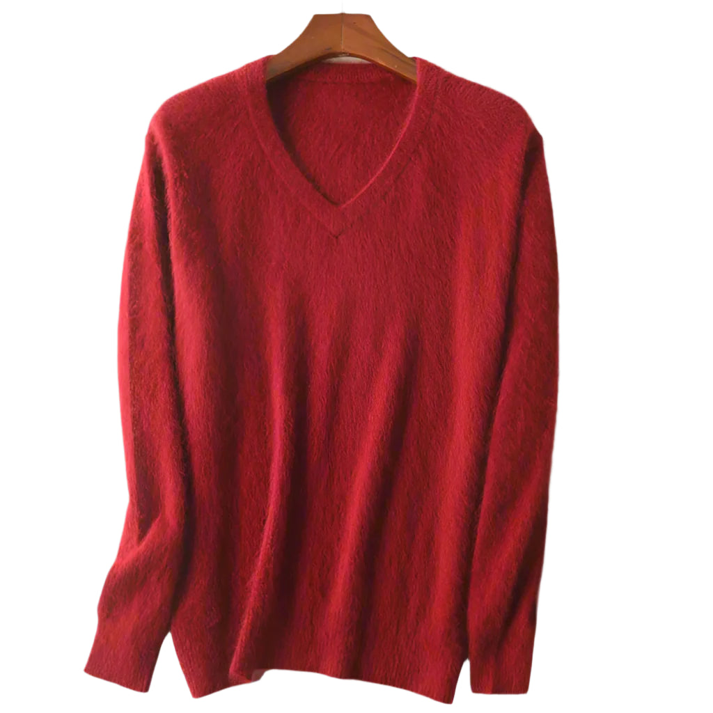 Mink Cashmere Sweater - All Colors | V-Neck (Unisex)