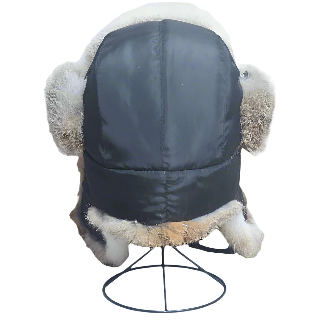 Bomber Hat - Rabbit (100% Real Fur Interior)