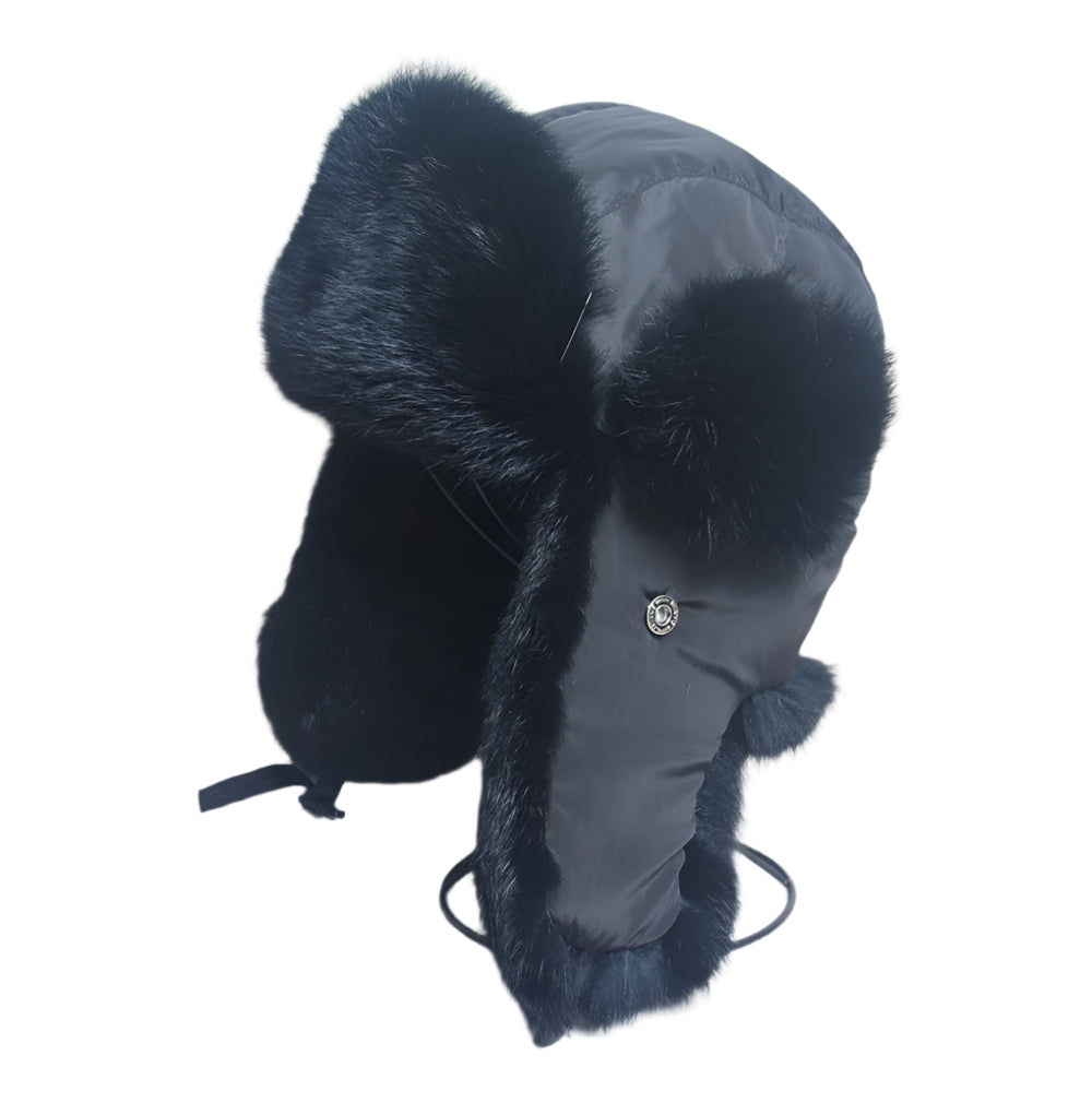 Bomber Hat - Rabbit (100% Real Fur Interior)