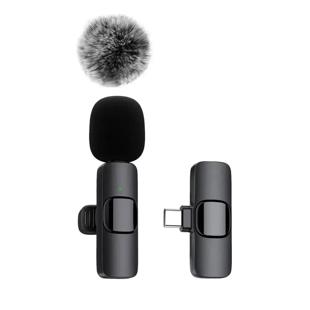 Mini Wireless Microphone Set for Mobile Phones w. DeadCat Windshields (Lavalier)