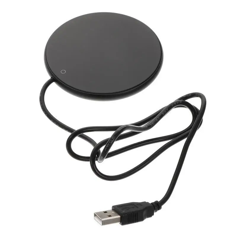 Electric Heating Coaster - Marble Black