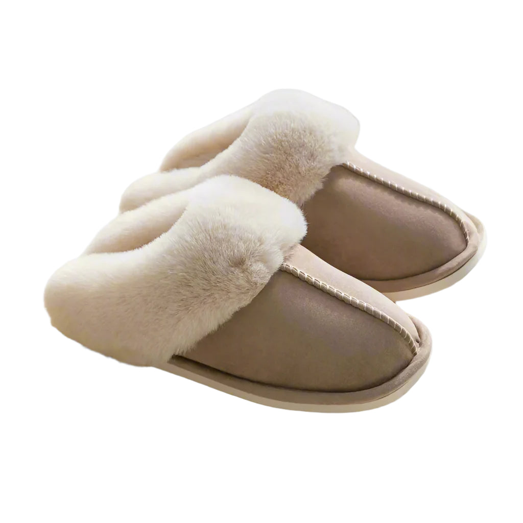 Plush Indoor Slippers - Faux Fur (Cotton)