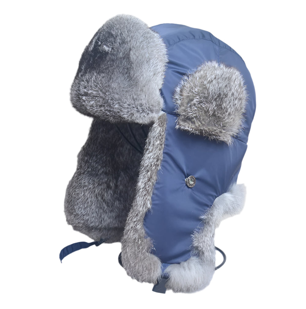 Bomber Hat - Rabbit (100% Real Fur Interior)