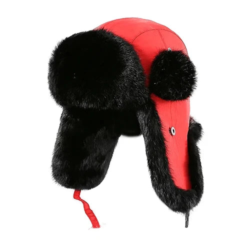 Bomber Hat - Rabbit (100% Real Fur Interior)