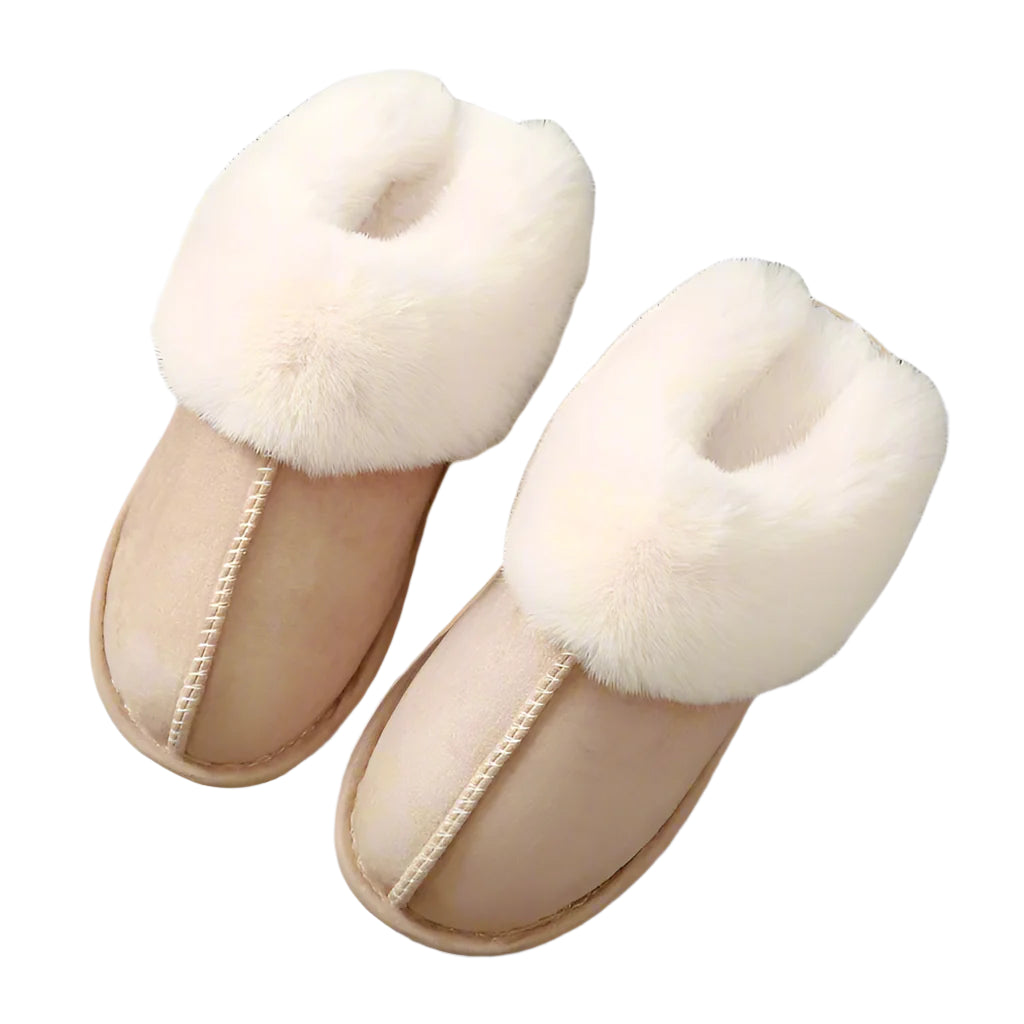 Plush Indoor Slippers - Faux Fur (Cotton)