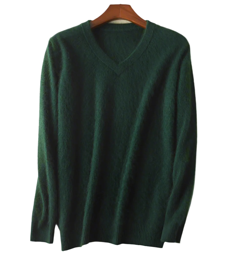 Mink Cashmere Sweater - All Colors | V-Neck (Unisex)