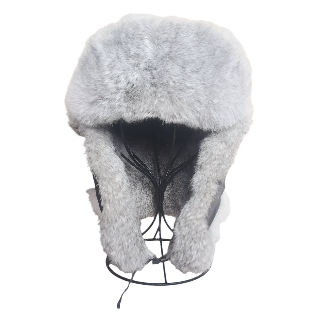 Bomber Hat - Rabbit (100% Real Fur Interior)