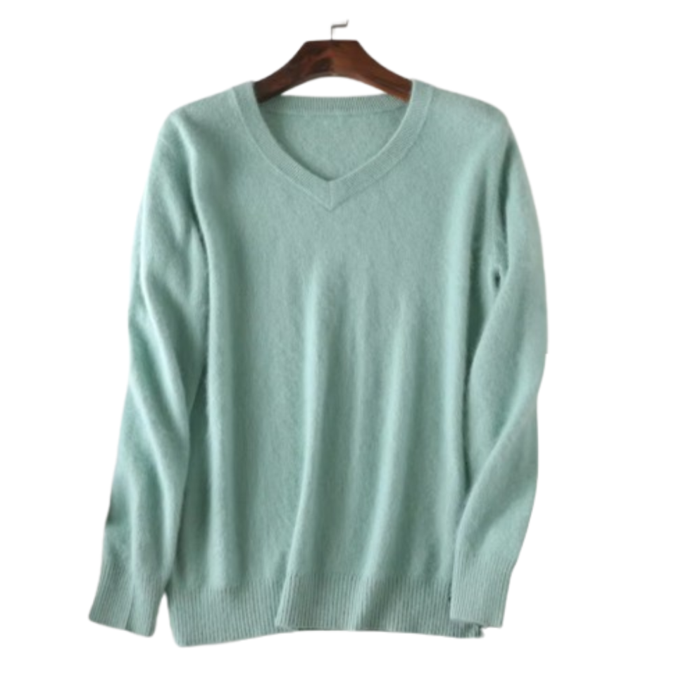 Mink Cashmere Sweater - All Colors | V-Neck (Unisex)