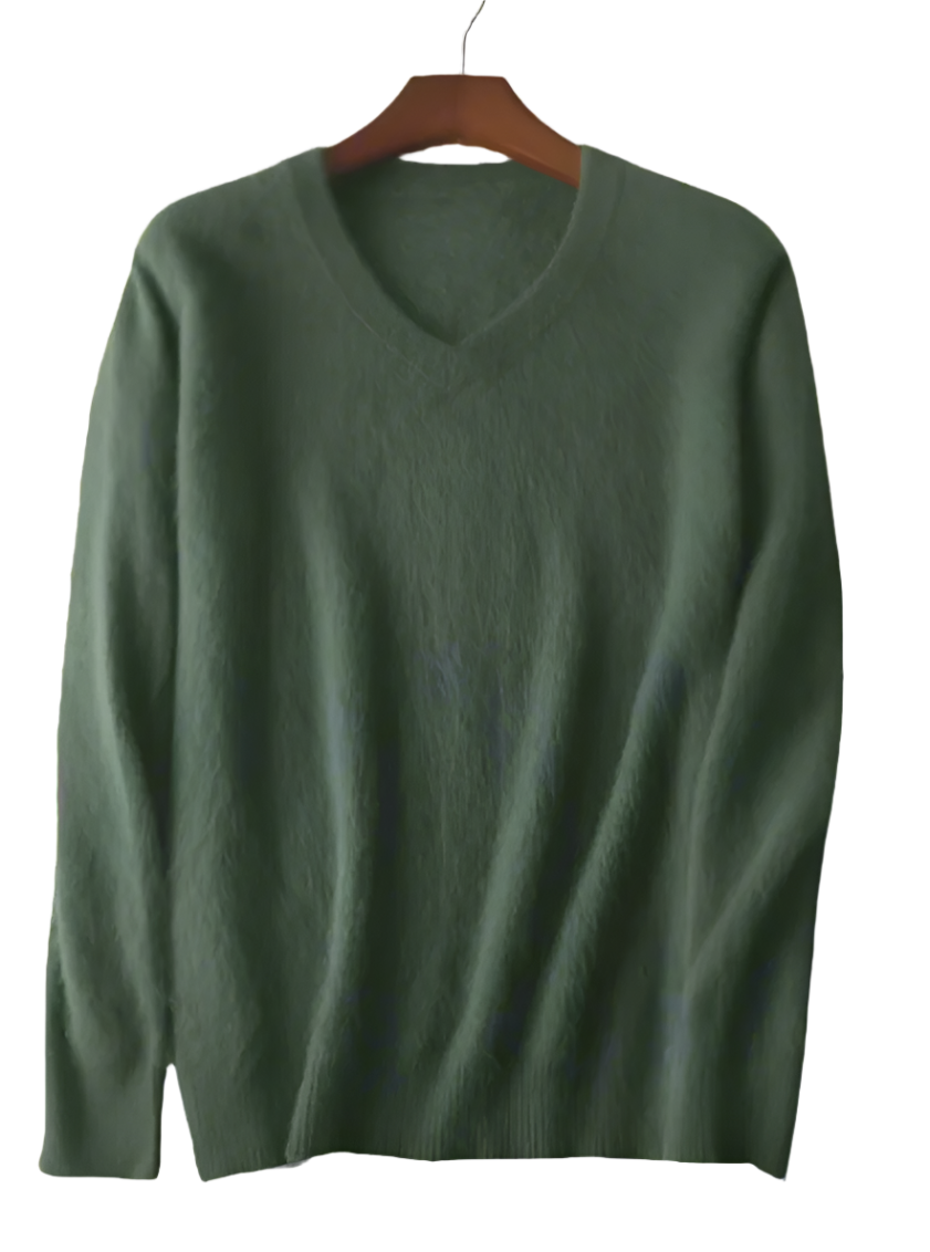 Mink Cashmere Sweater - All Colors | V-Neck (Unisex)