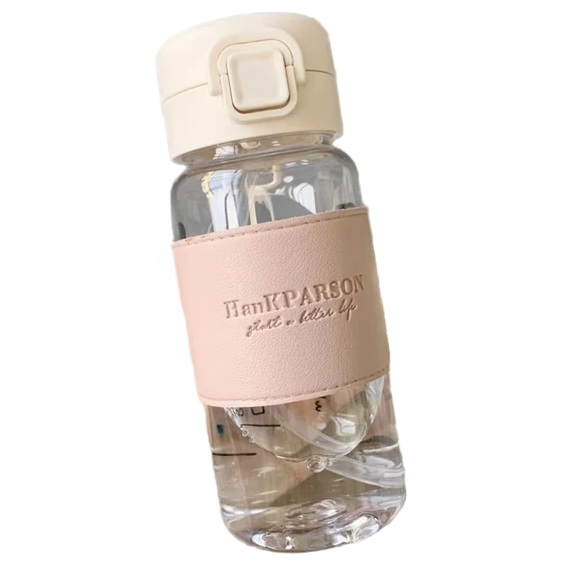 Water Bottle w. Straw - Spring (500ml)